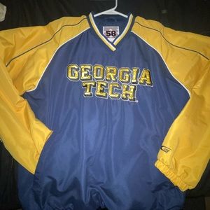 Georgia Tech Windbreaker V Neck Cut